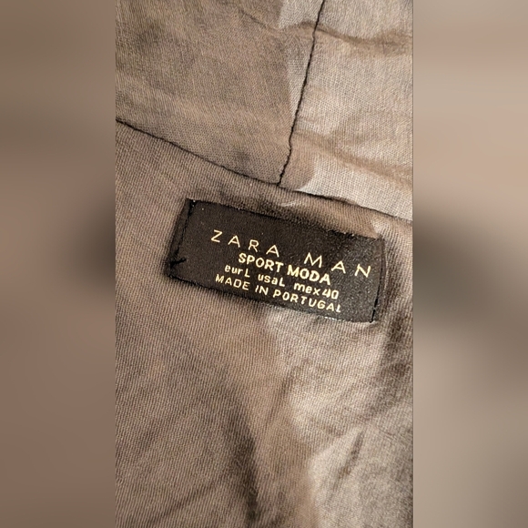 Zara Men's Charcoal Lightweight Jacket - Picture 3 of 4